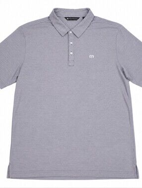 Travis Mathew Polo Shirt Mens XL Short Sleeve Lightweight Gray Outdoors Golf